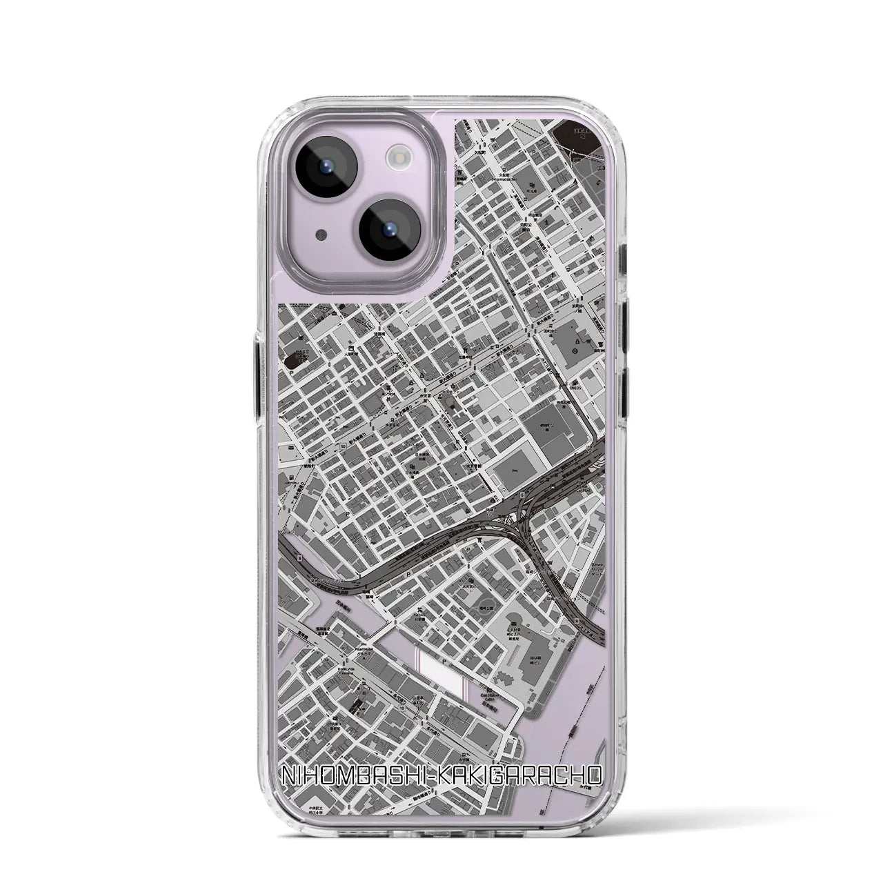 【日本橋蛎殻町(東京都)】地図柄iPhoneケース(MagSafeタイプ)