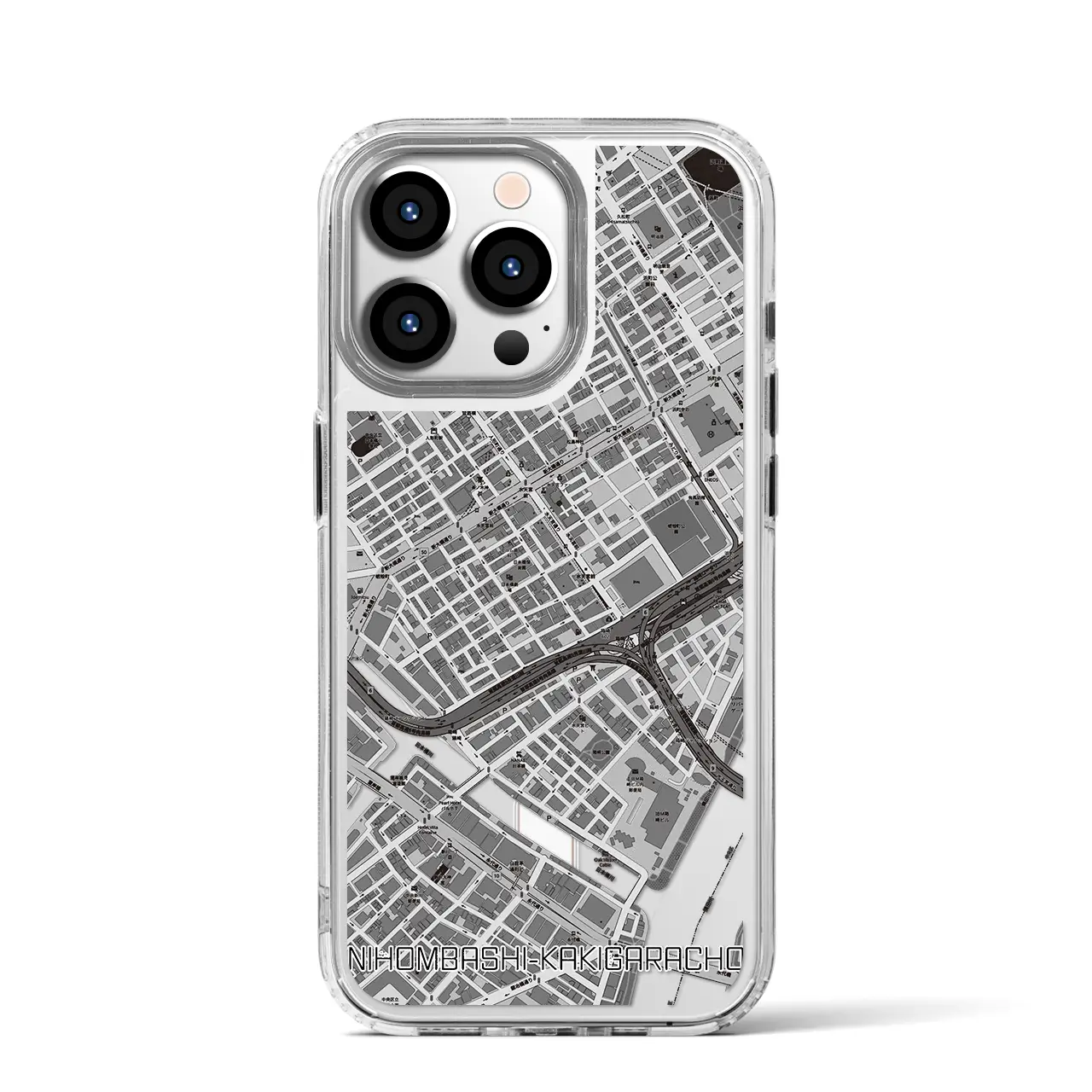 【日本橋蛎殻町(東京都)】地図柄iPhoneケース(MagSafeタイプ)