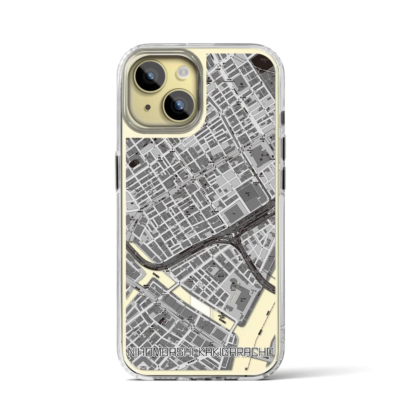 【日本橋蛎殻町(東京都)】地図柄iPhoneケース(MagSafeタイプ)