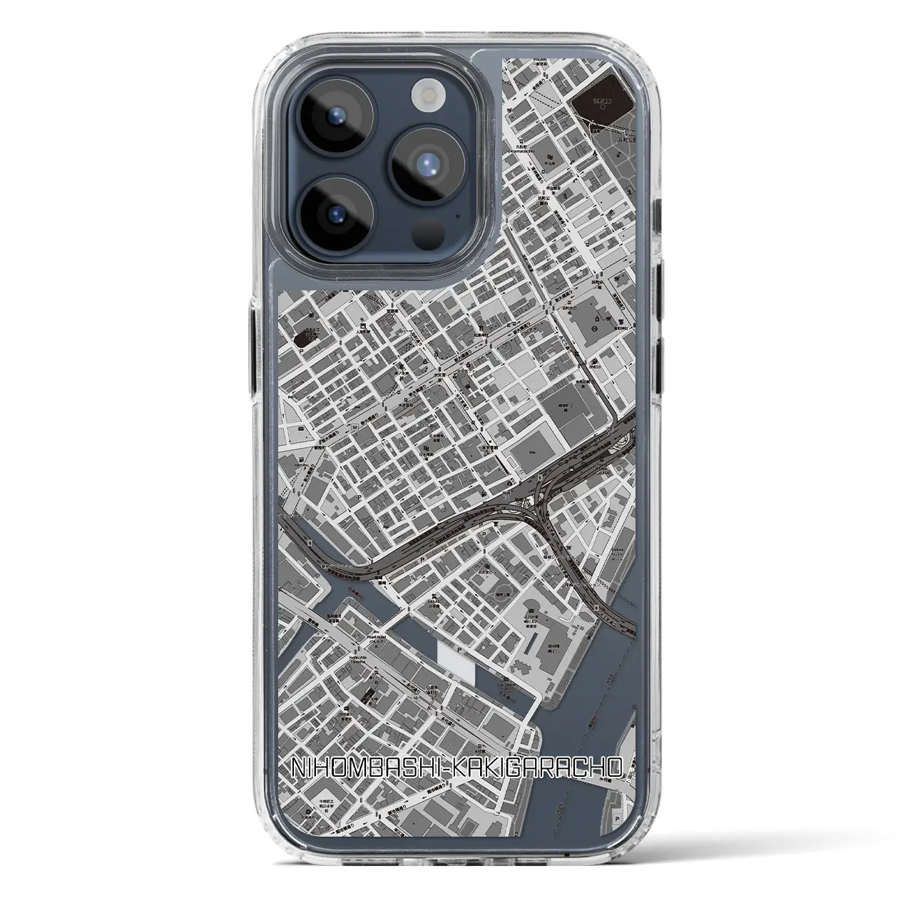 【日本橋蛎殻町(東京都)】地図柄iPhoneケース(MagSafeタイプ)