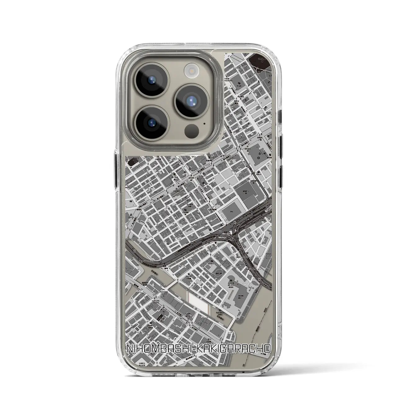 【日本橋蛎殻町(東京都)】地図柄iPhoneケース(MagSafeタイプ)