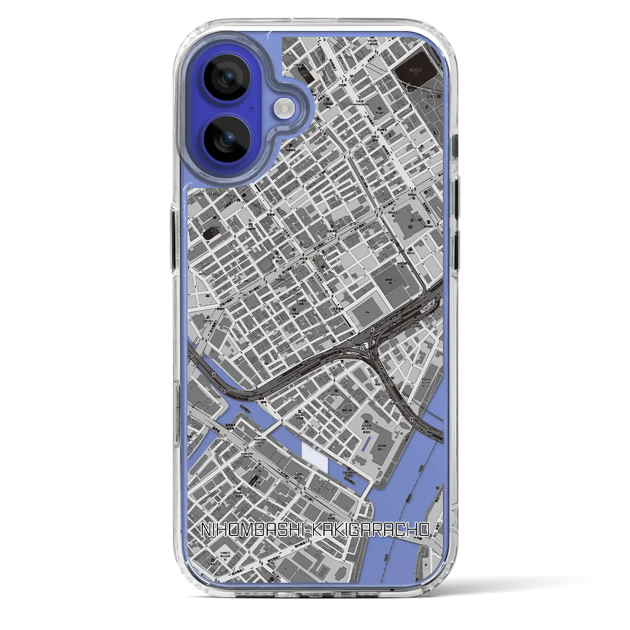 【日本橋蛎殻町(東京都)】地図柄iPhoneケース(MagSafeタイプ)