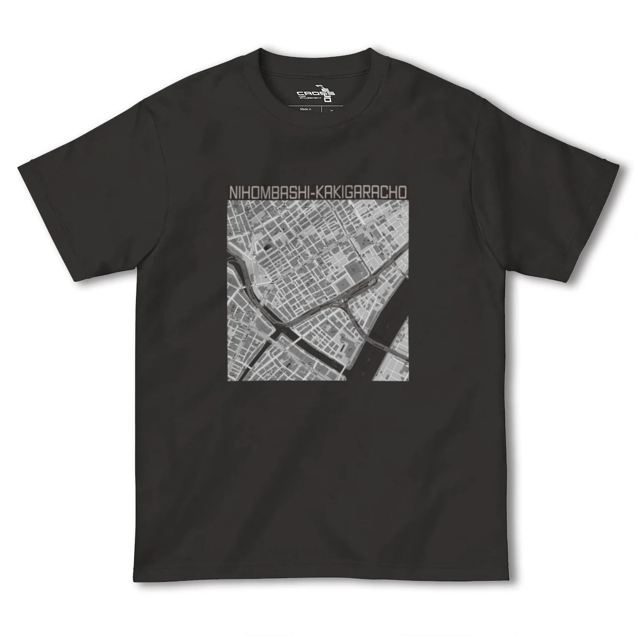 【日本橋蛎殻町(東京都)】地図柄ヘビーウェイトTシャツ