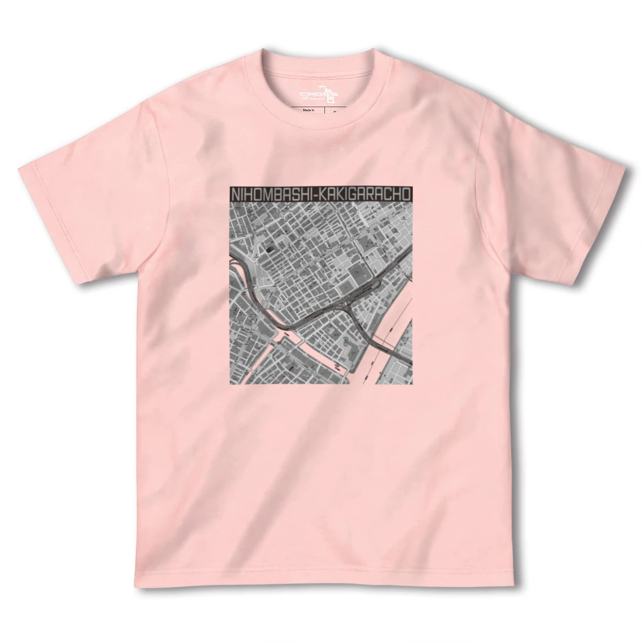 【日本橋蛎殻町(東京都)】地図柄ヘビーウェイトTシャツ