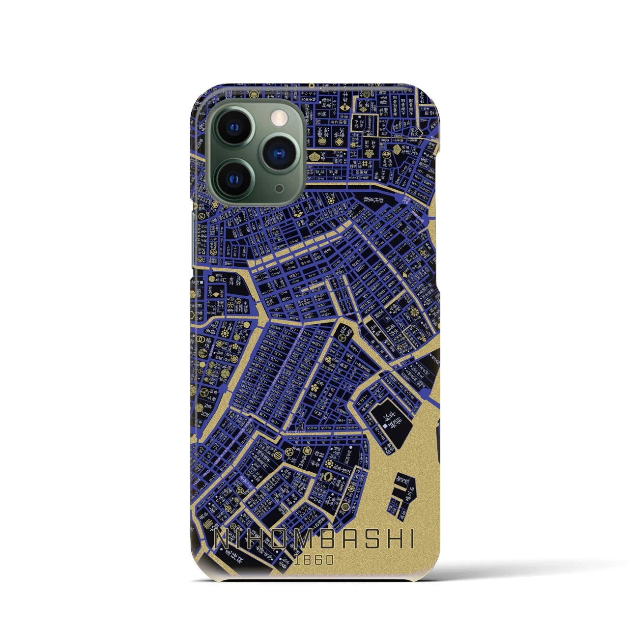 【日本橋(東京都)】万延江戸図iPhoneケース(バックカバータイプ)