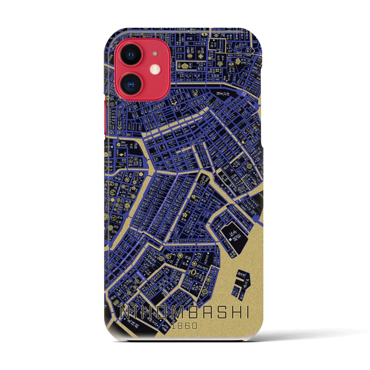 【日本橋(東京都)】万延江戸図iPhoneケース(バックカバータイプ)