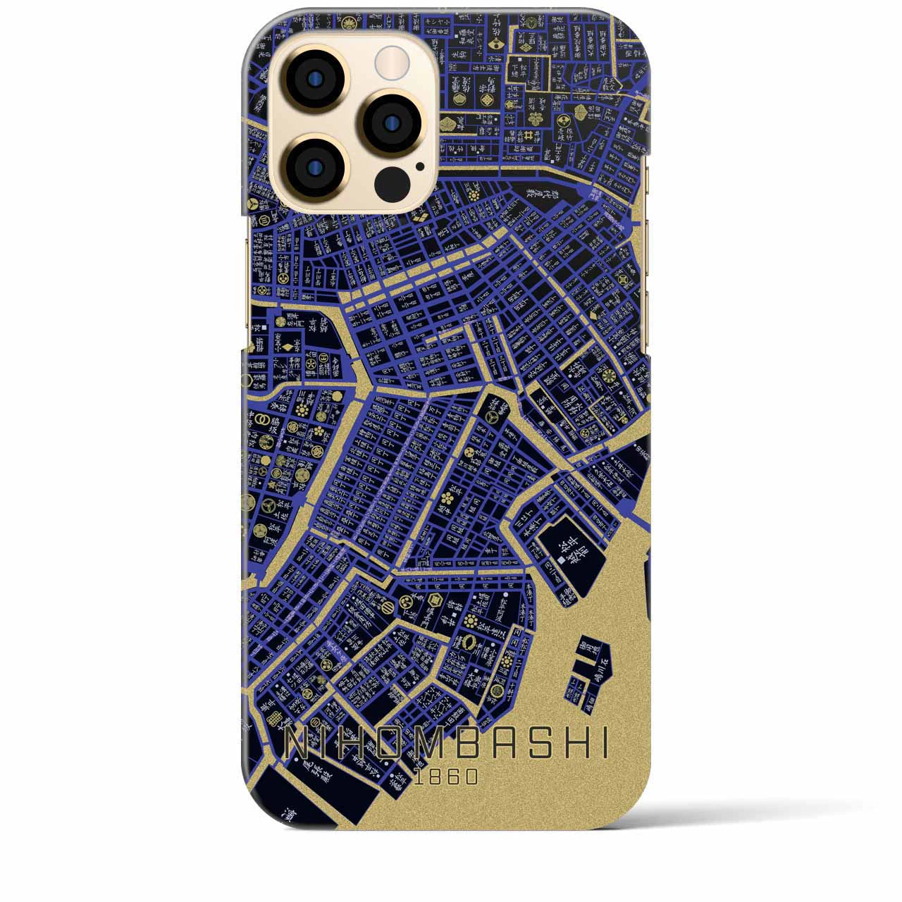 【日本橋(東京都)】万延江戸図iPhoneケース(バックカバータイプ)