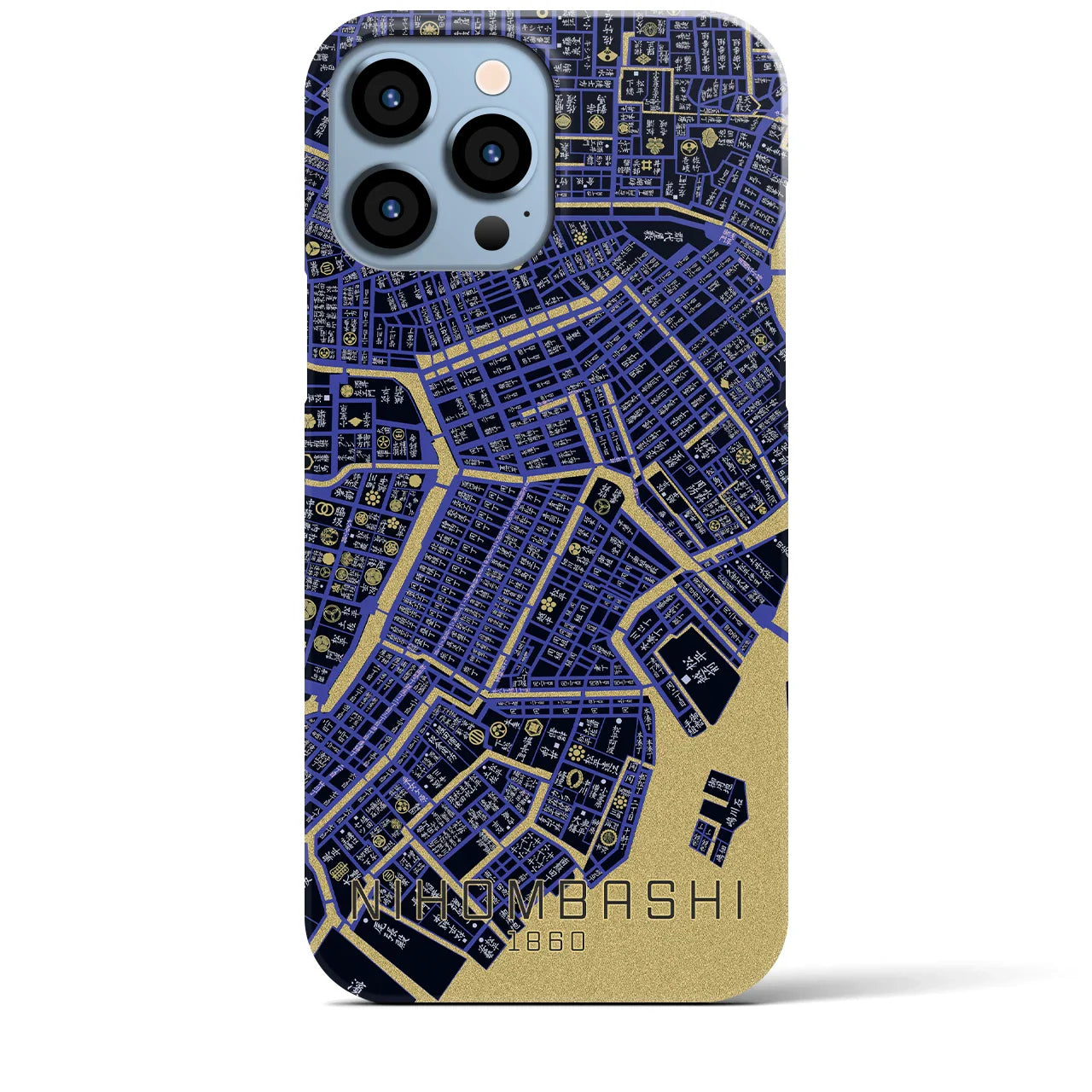 【日本橋(東京都)】万延江戸図iPhoneケース(バックカバータイプ)