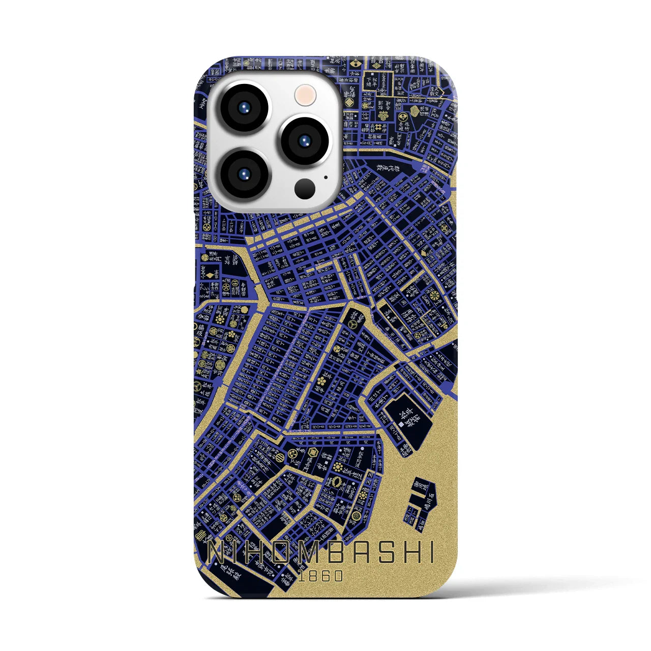 【日本橋(東京都)】万延江戸図iPhoneケース(バックカバータイプ)