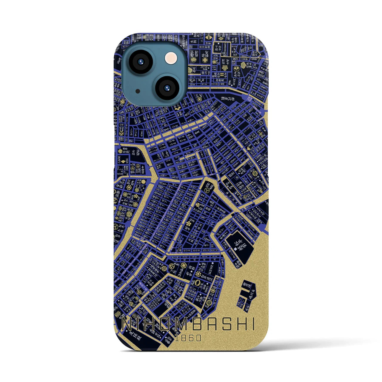 【日本橋(東京都)】万延江戸図iPhoneケース(バックカバータイプ)