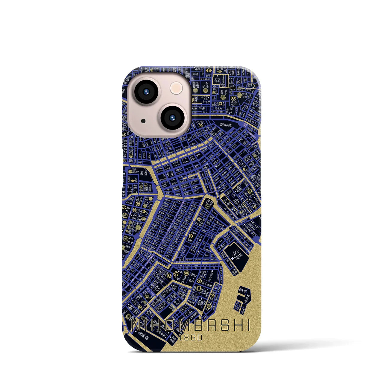 【日本橋(東京都)】万延江戸図iPhoneケース(バックカバータイプ)