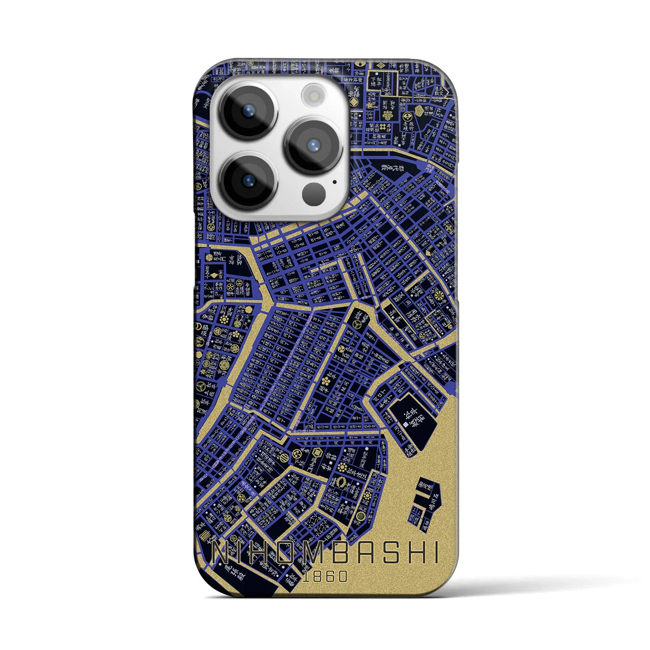 【日本橋(東京都)】万延江戸図iPhoneケース(バックカバータイプ)