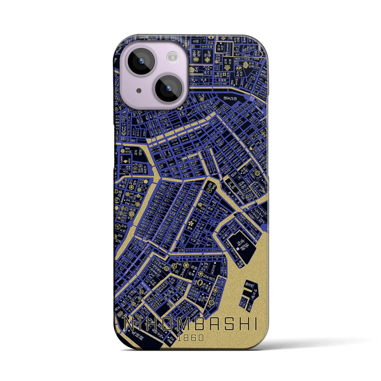 【日本橋(東京都)】万延江戸図iPhoneケース(バックカバータイプ)