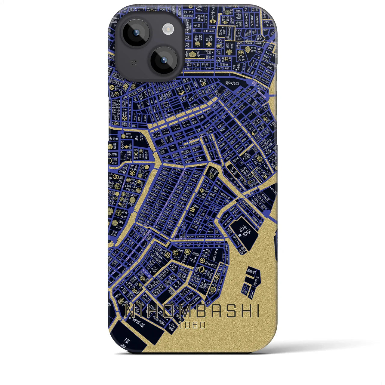【日本橋(東京都)】万延江戸図iPhoneケース(バックカバータイプ)