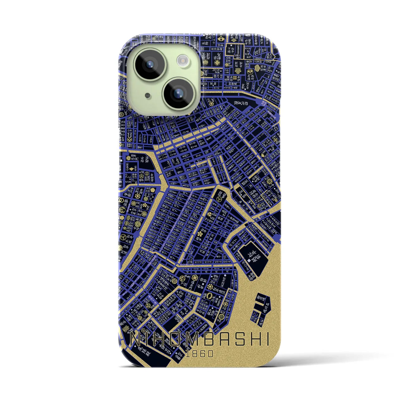 【日本橋(東京都)】万延江戸図iPhoneケース(バックカバータイプ)