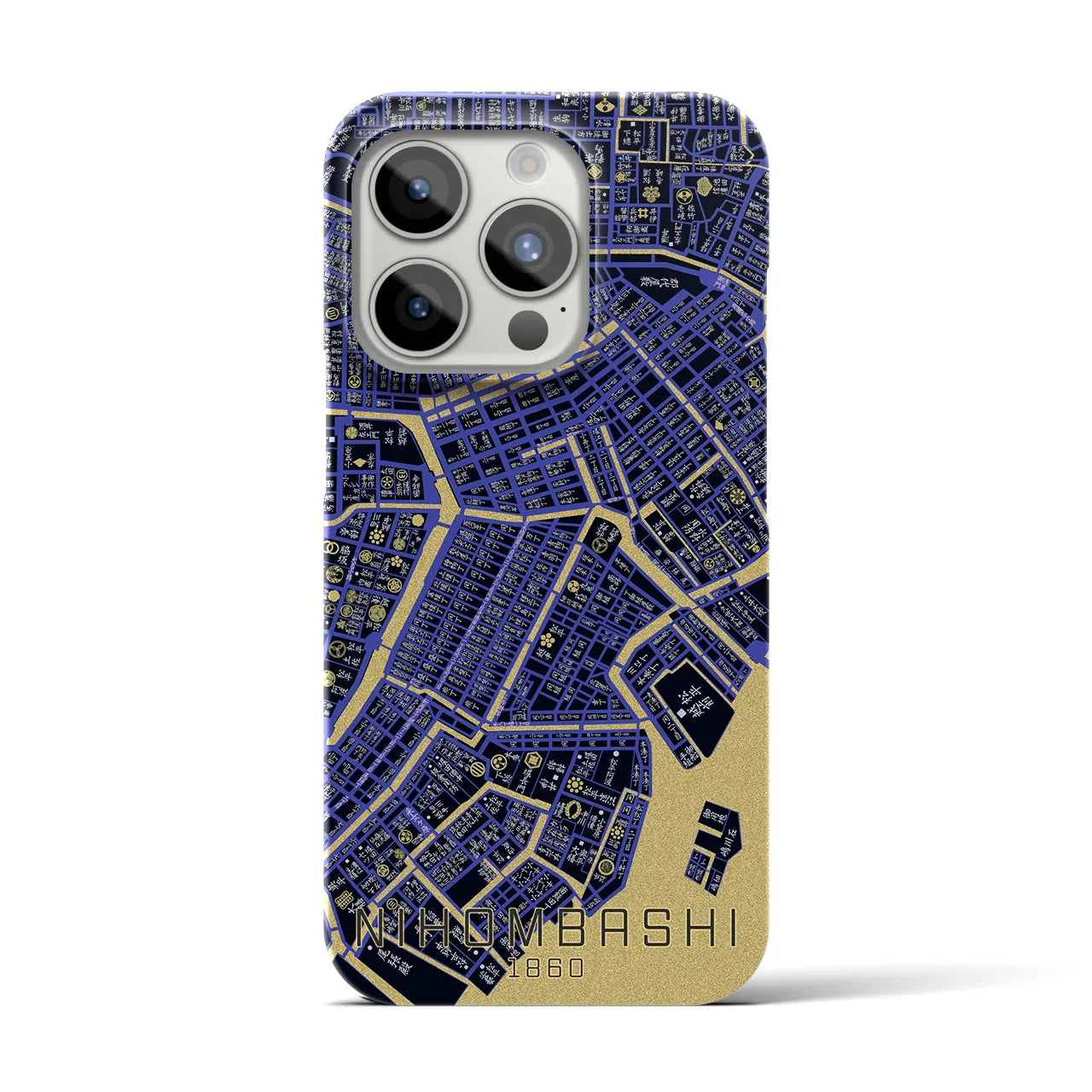 【日本橋(東京都)】万延江戸図iPhoneケース(バックカバータイプ)