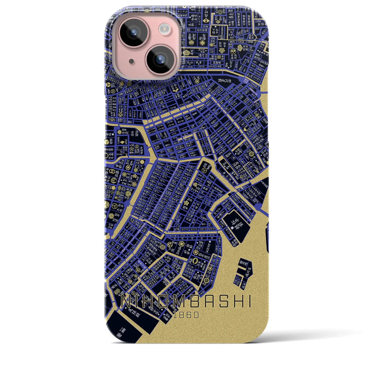 【日本橋(東京都)】万延江戸図iPhoneケース(バックカバータイプ)