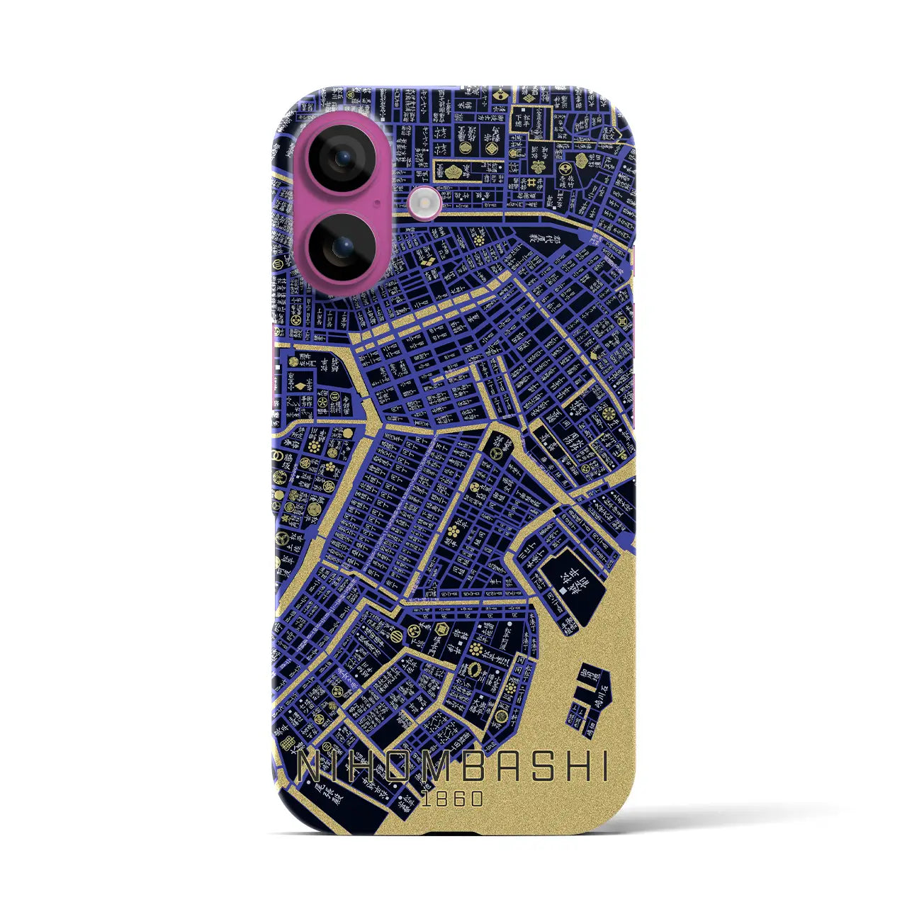 【日本橋(東京都)】万延江戸図iPhoneケース(バックカバータイプ)