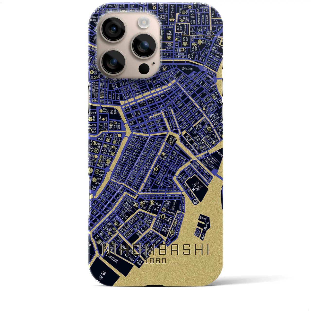 【日本橋(東京都)】万延江戸図iPhoneケース(バックカバータイプ)