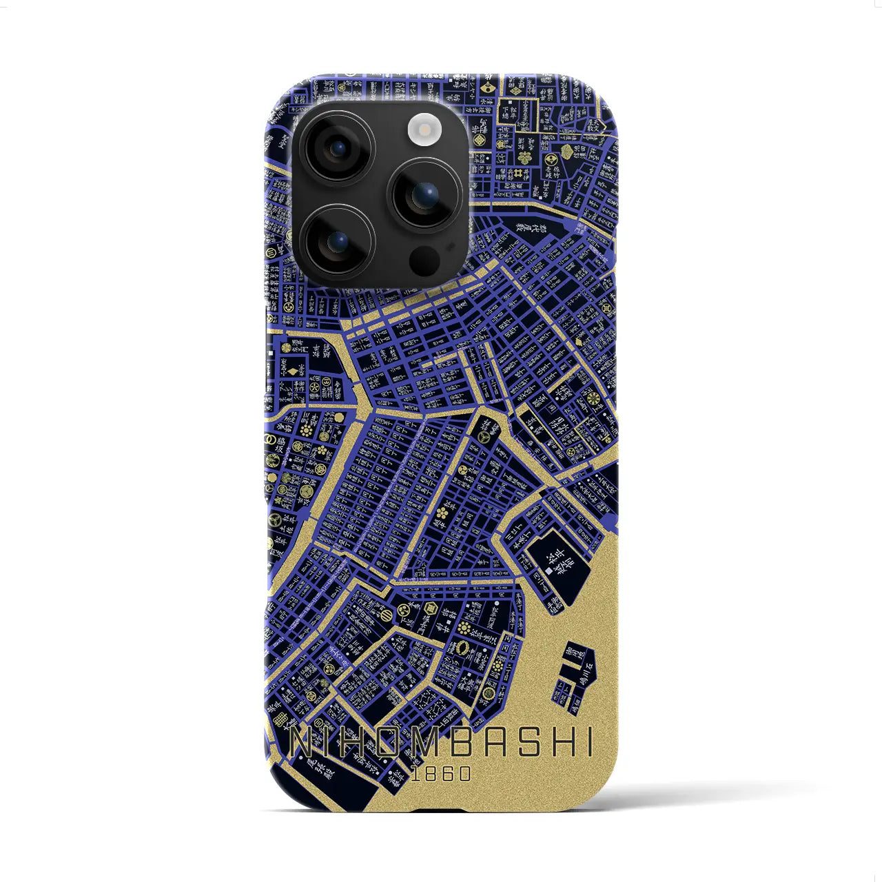 【日本橋(東京都)】万延江戸図iPhoneケース(バックカバータイプ)