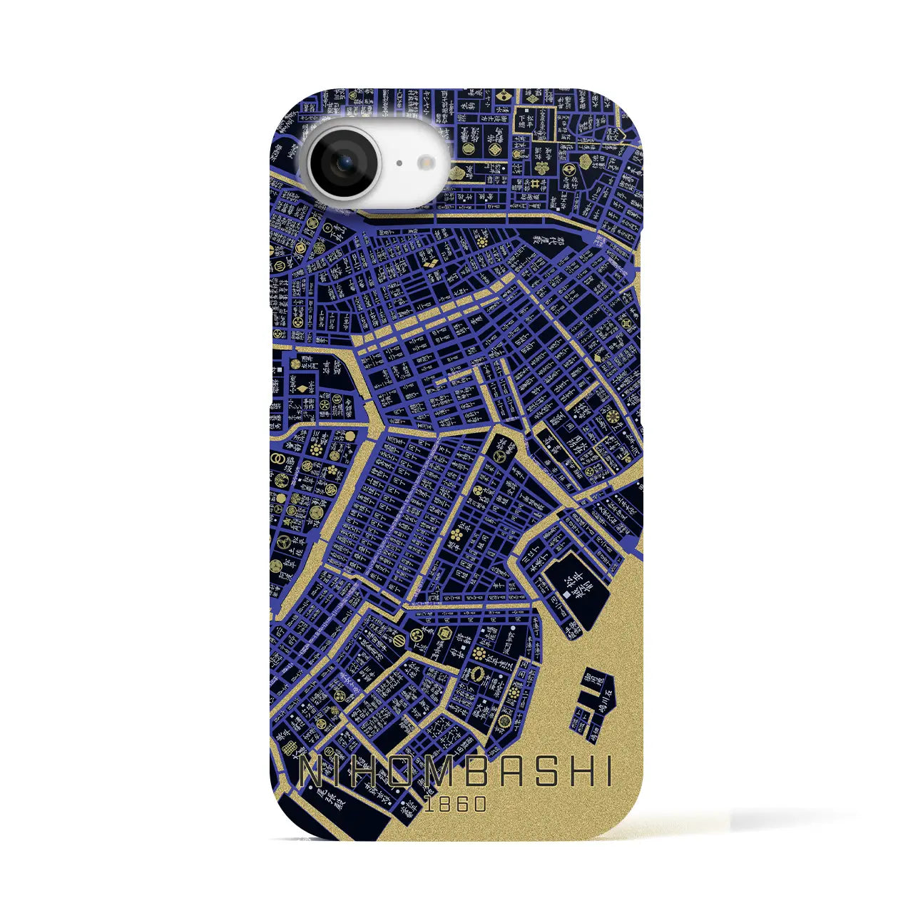 【日本橋(東京都)】万延江戸図iPhoneケース(バックカバータイプ)