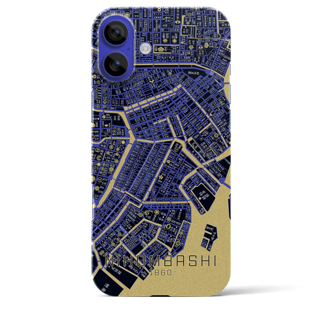 【日本橋(東京都)】万延江戸図iPhoneケース(バックカバータイプ)