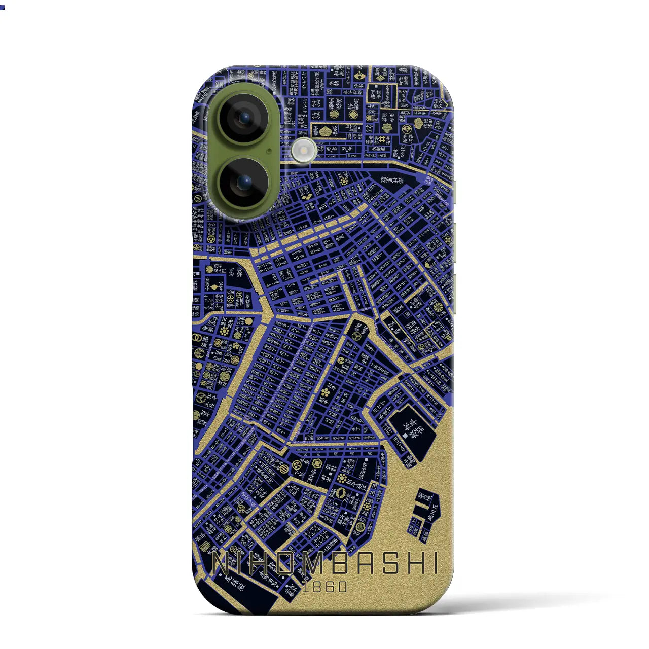 【日本橋(東京都)】万延江戸図iPhoneケース(バックカバータイプ)