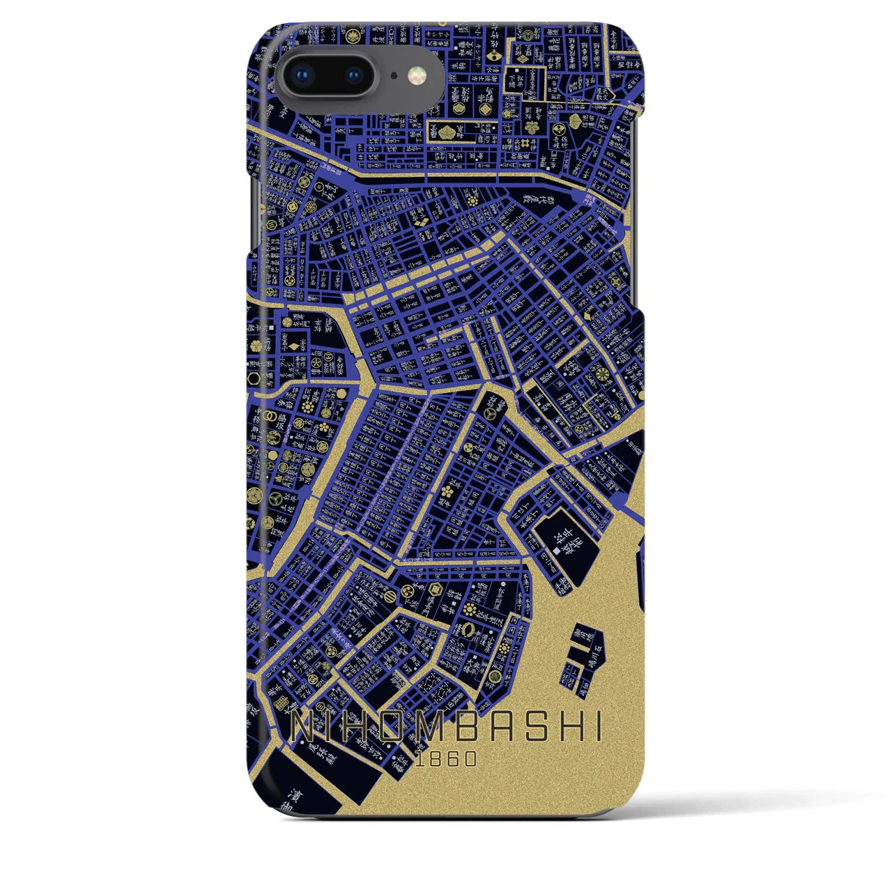 【日本橋(東京都)】万延江戸図iPhoneケース(バックカバータイプ)