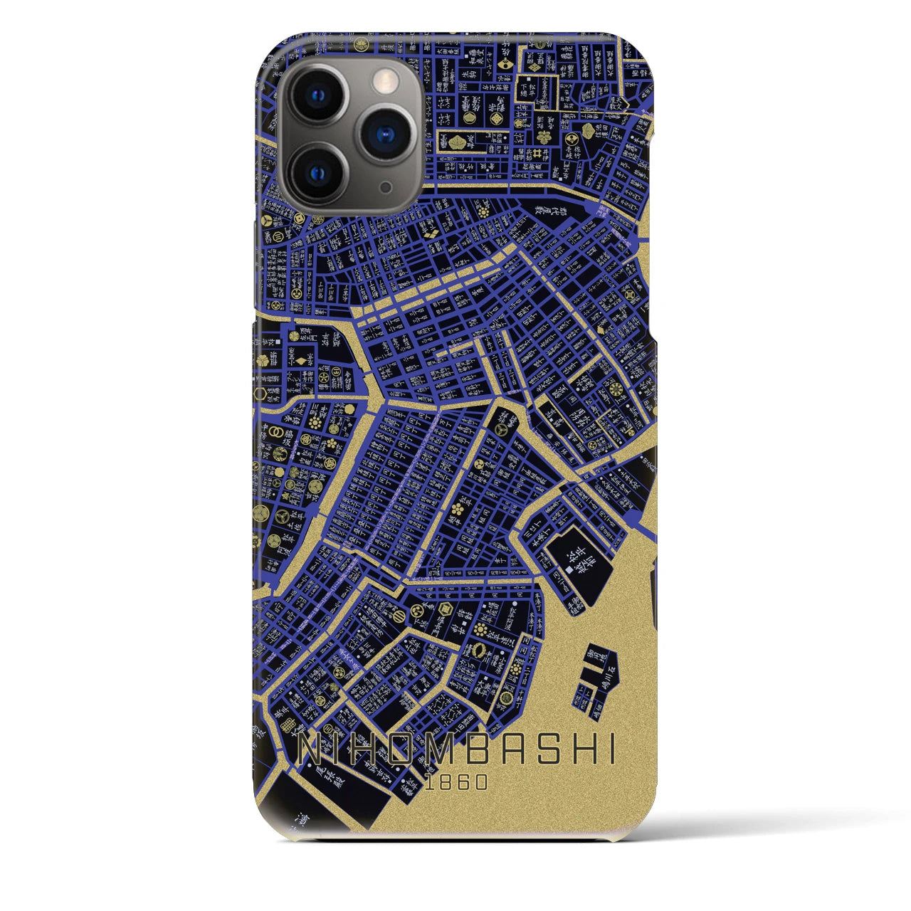 【日本橋(東京都)】万延江戸図iPhoneケース(バックカバータイプ)