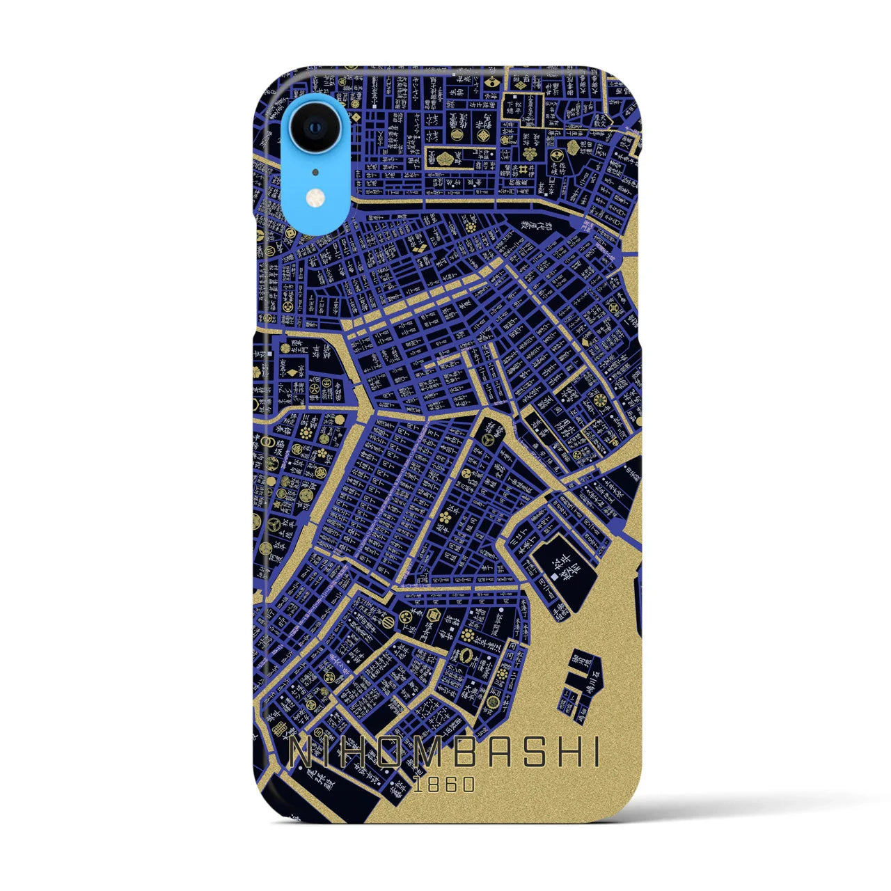 【日本橋(東京都)】万延江戸図iPhoneケース(バックカバータイプ)
