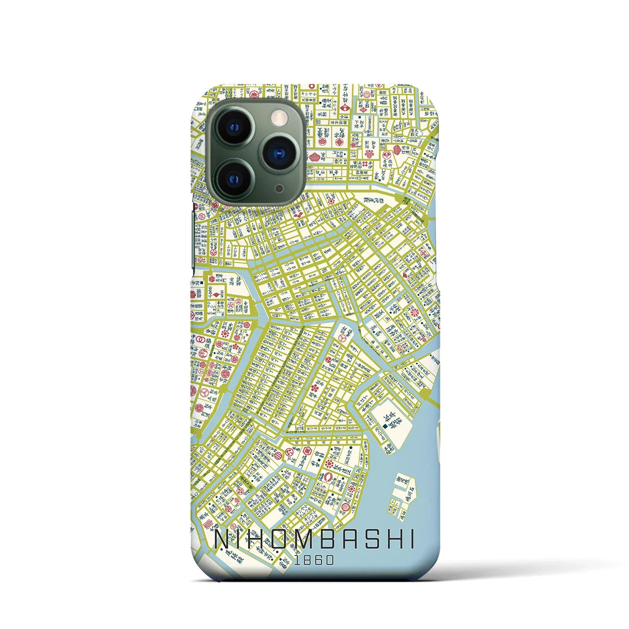【日本橋(東京都)】万延江戸図iPhoneケース(バックカバータイプ)