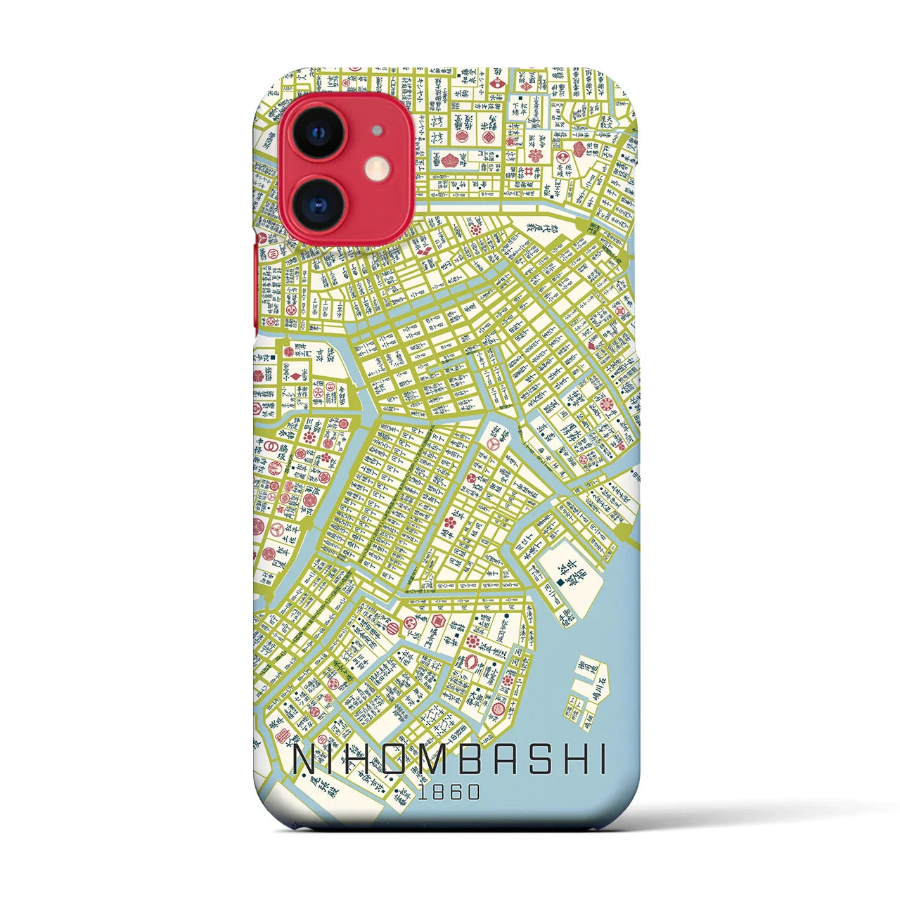 【日本橋(東京都)】万延江戸図iPhoneケース(バックカバータイプ)
