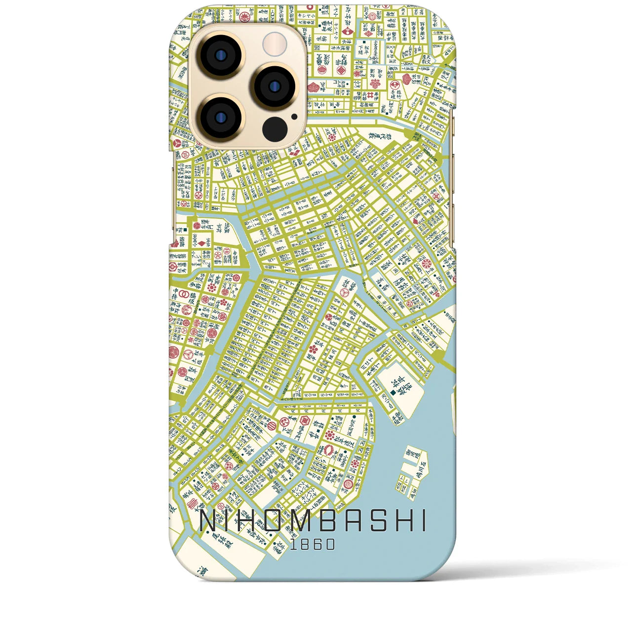 【日本橋(東京都)】万延江戸図iPhoneケース(バックカバータイプ)