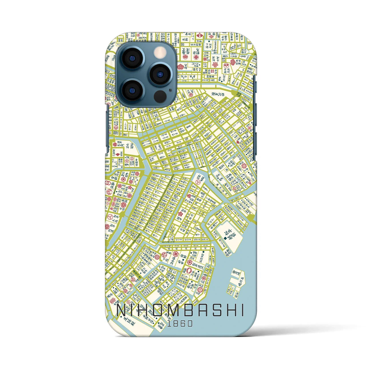 【日本橋(東京都)】万延江戸図iPhoneケース(バックカバータイプ)