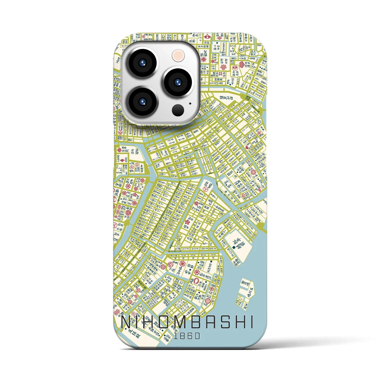 【日本橋(東京都)】万延江戸図iPhoneケース(バックカバータイプ)