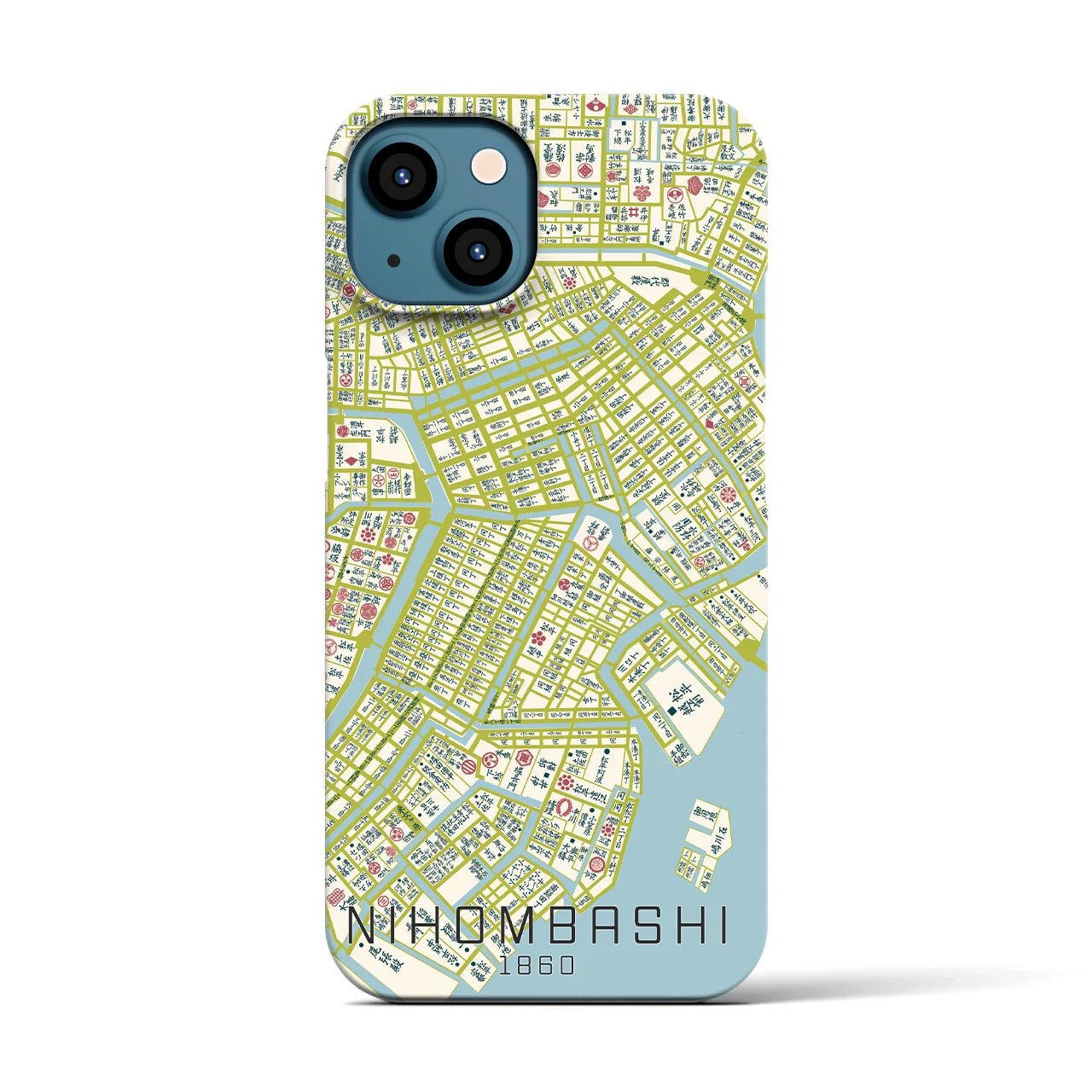 【日本橋(東京都)】万延江戸図iPhoneケース(バックカバータイプ)