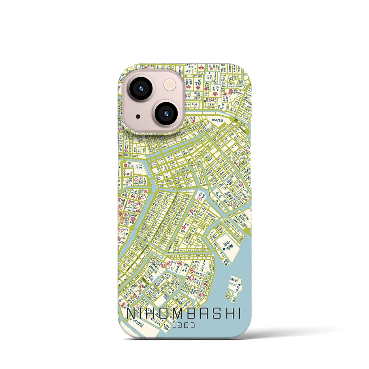【日本橋(東京都)】万延江戸図iPhoneケース(バックカバータイプ)