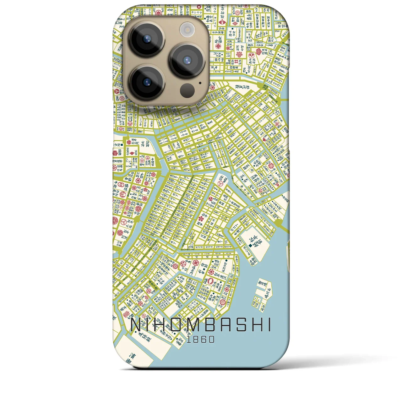 【日本橋(東京都)】万延江戸図iPhoneケース(バックカバータイプ)