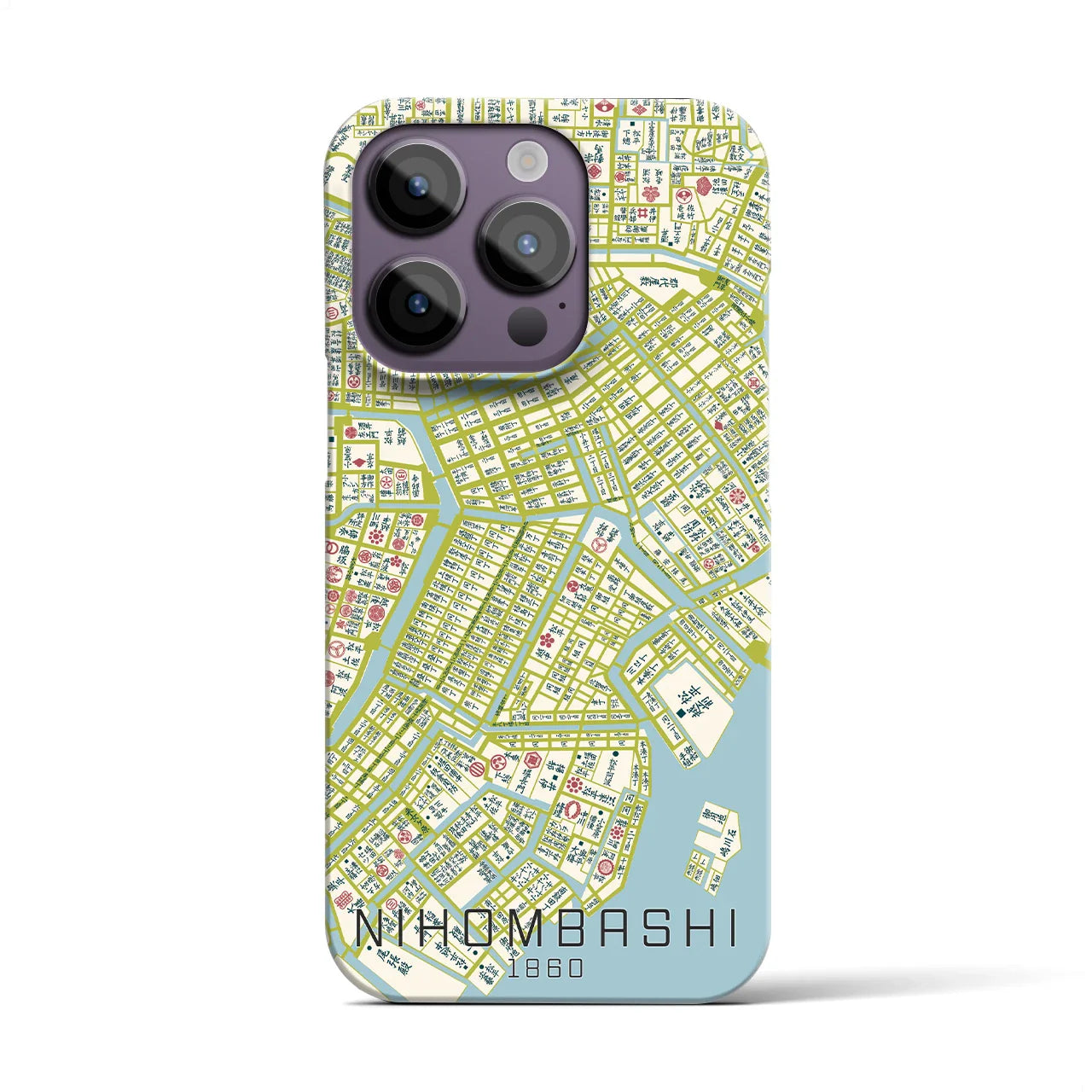 【日本橋(東京都)】万延江戸図iPhoneケース(バックカバータイプ)