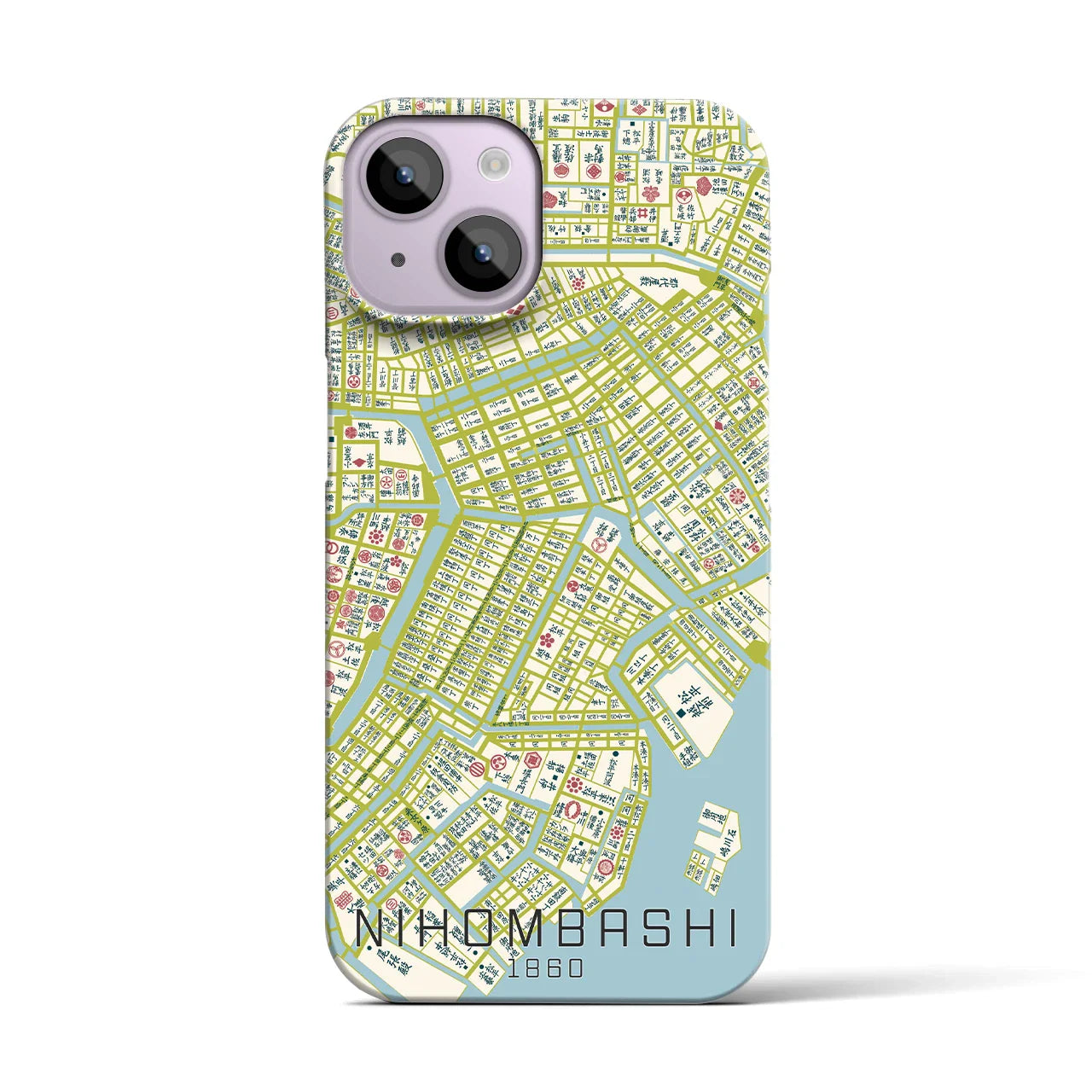 【日本橋(東京都)】万延江戸図iPhoneケース(バックカバータイプ)