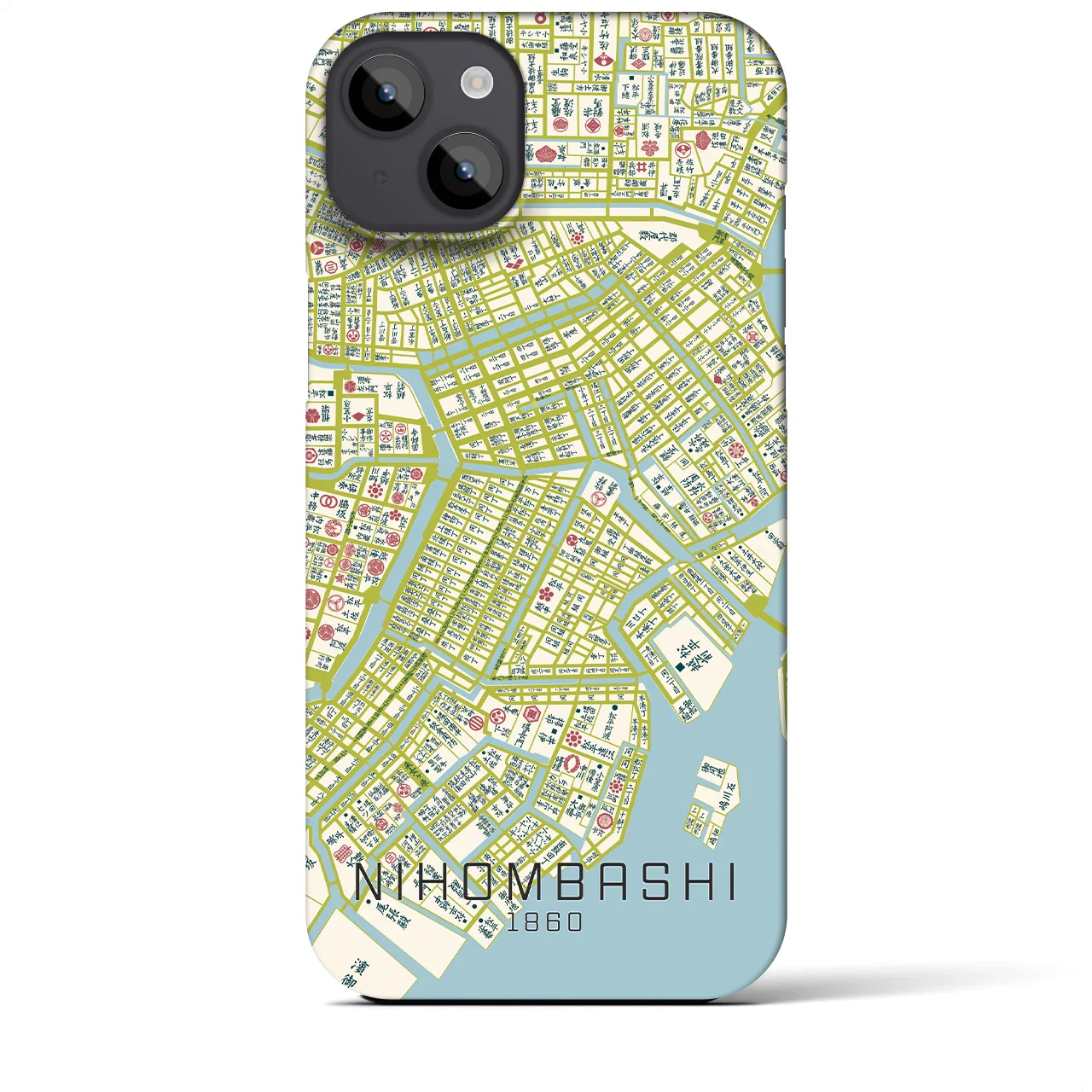【日本橋(東京都)】万延江戸図iPhoneケース(バックカバータイプ)