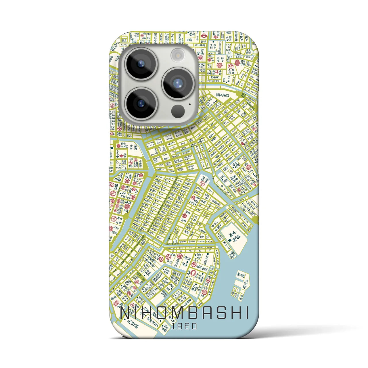 【日本橋(東京都)】万延江戸図iPhoneケース(バックカバータイプ)