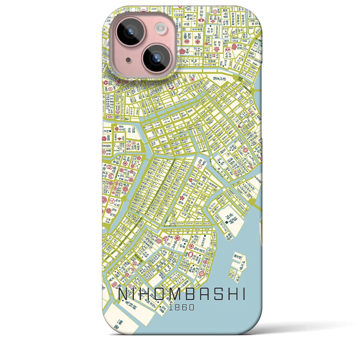 【日本橋(東京都)】万延江戸図iPhoneケース(バックカバータイプ)