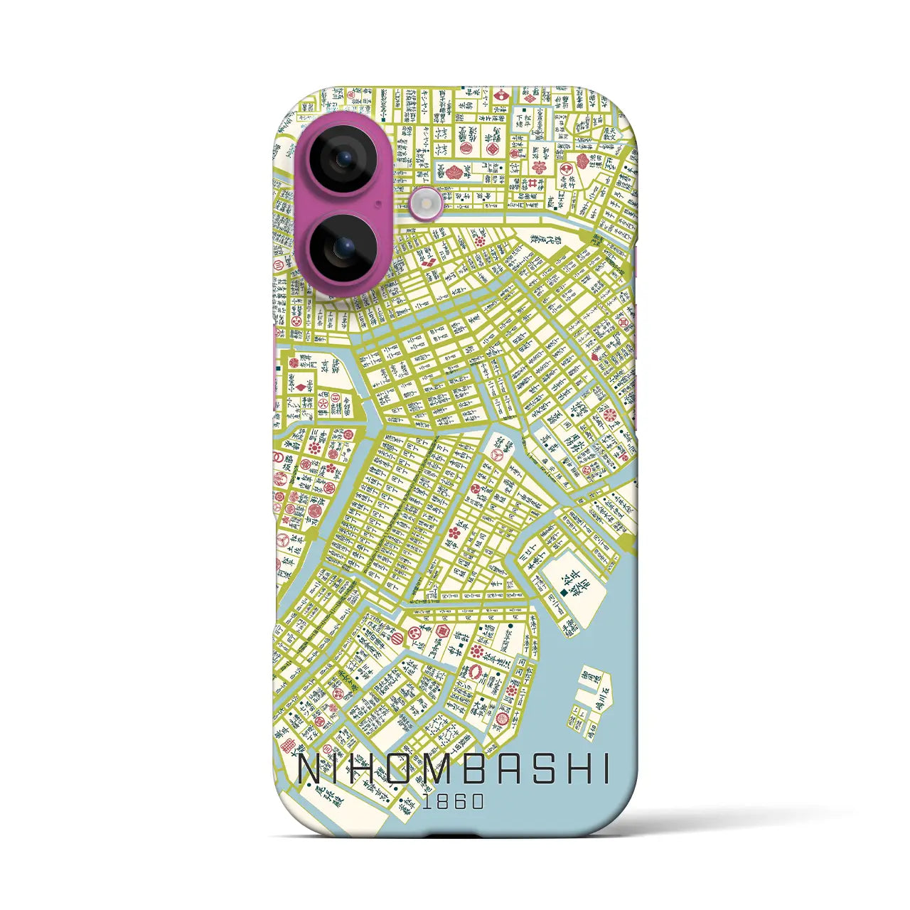 【日本橋(東京都)】万延江戸図iPhoneケース(バックカバータイプ)