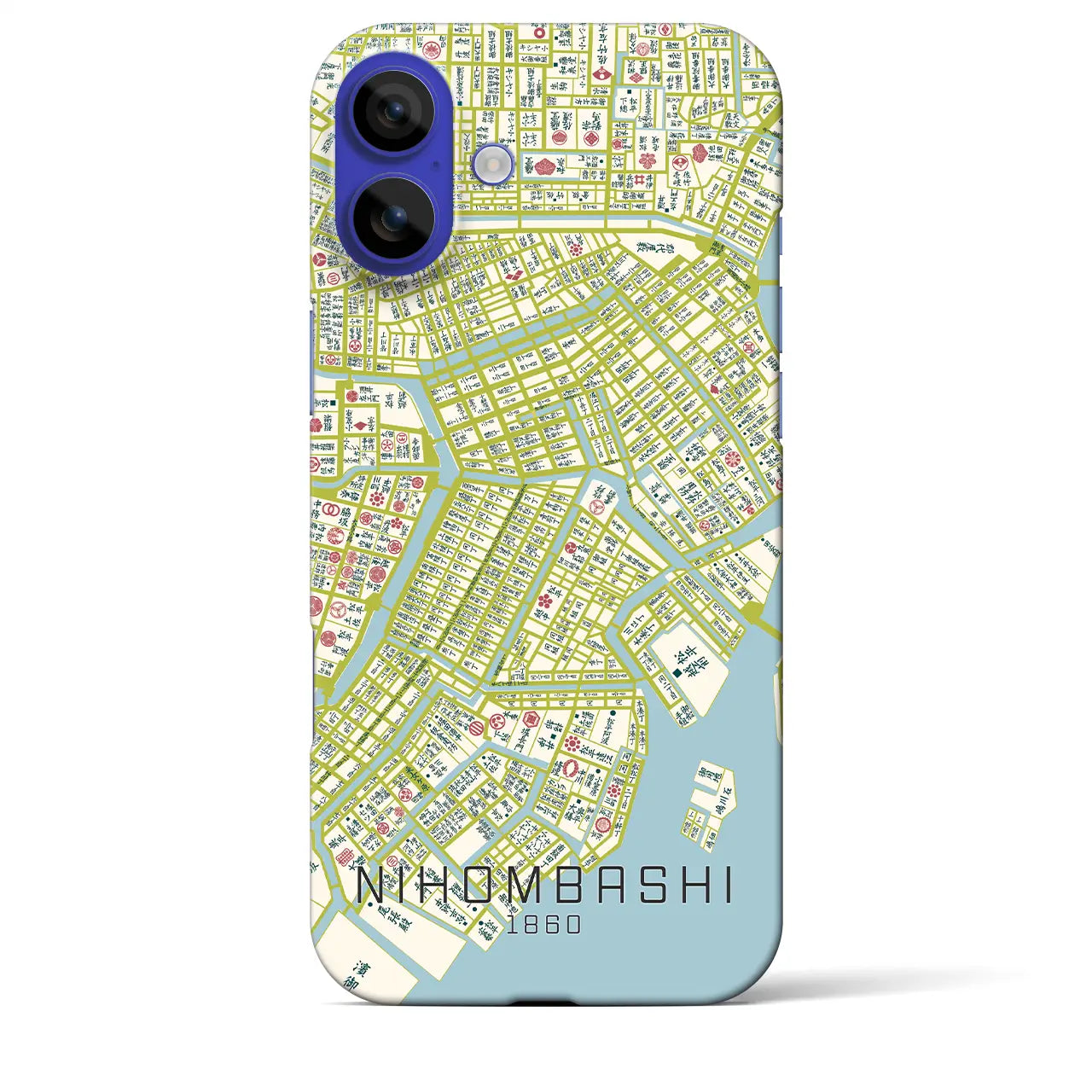 【日本橋(東京都)】万延江戸図iPhoneケース(バックカバータイプ)ナチュラル・iPhone 16 Pro Max 用