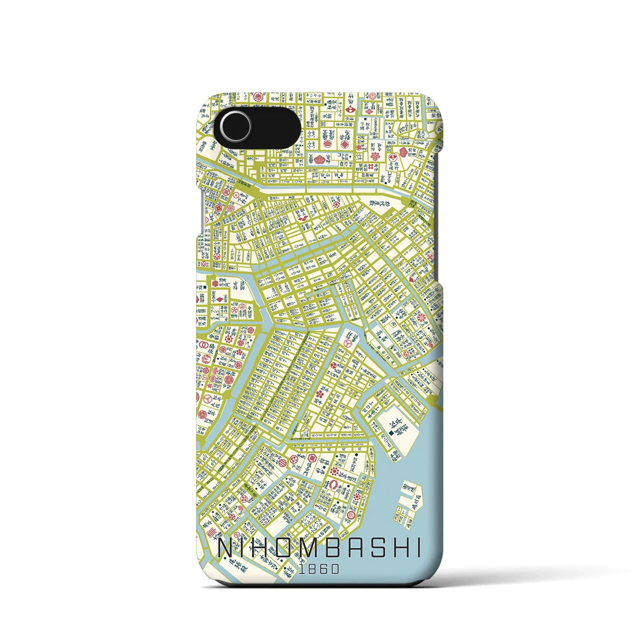 【日本橋(東京都)】万延江戸図iPhoneケース(バックカバータイプ)