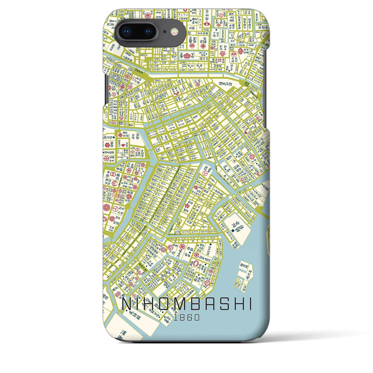 【日本橋(東京都)】万延江戸図iPhoneケース(バックカバータイプ)