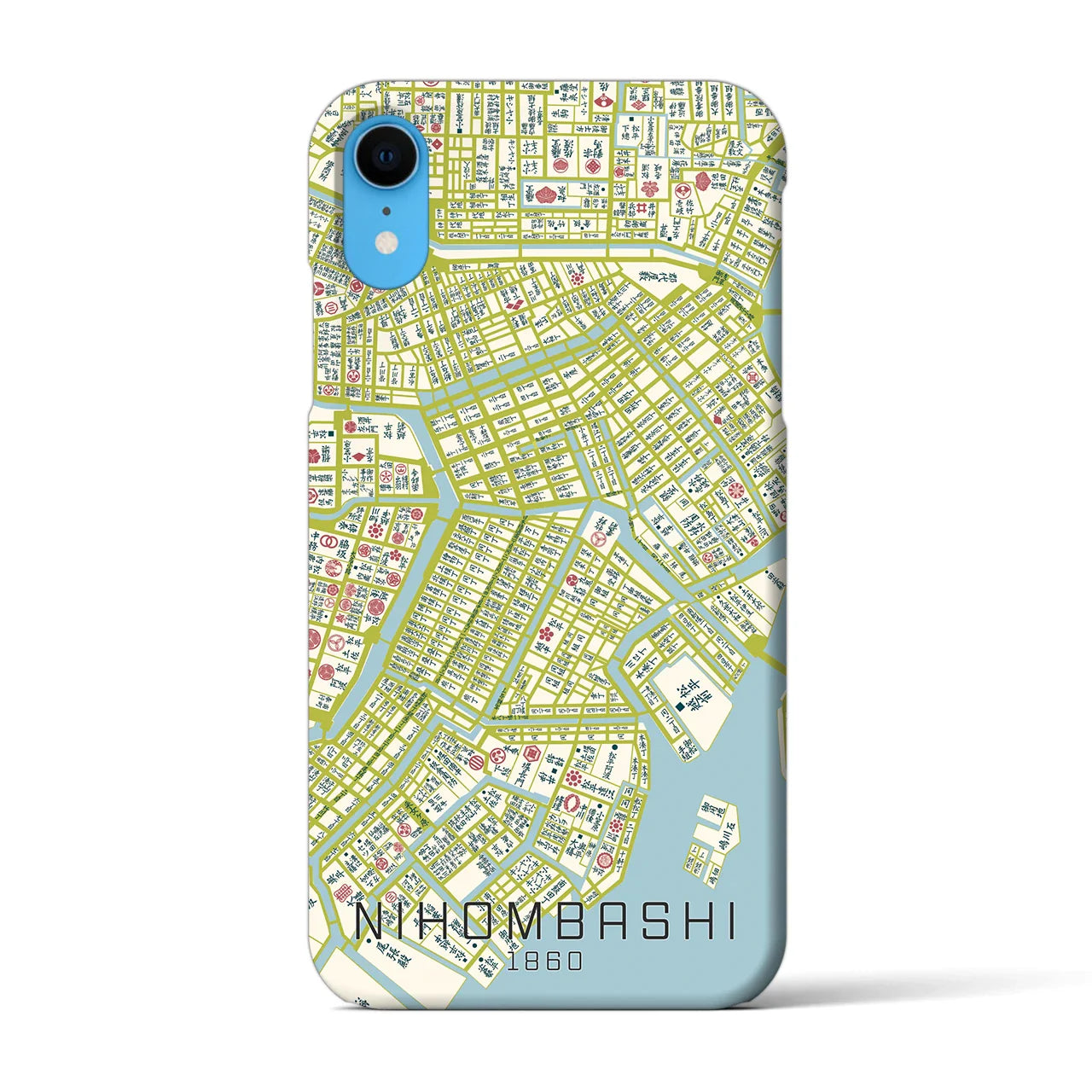 【日本橋(東京都)】万延江戸図iPhoneケース(バックカバータイプ)