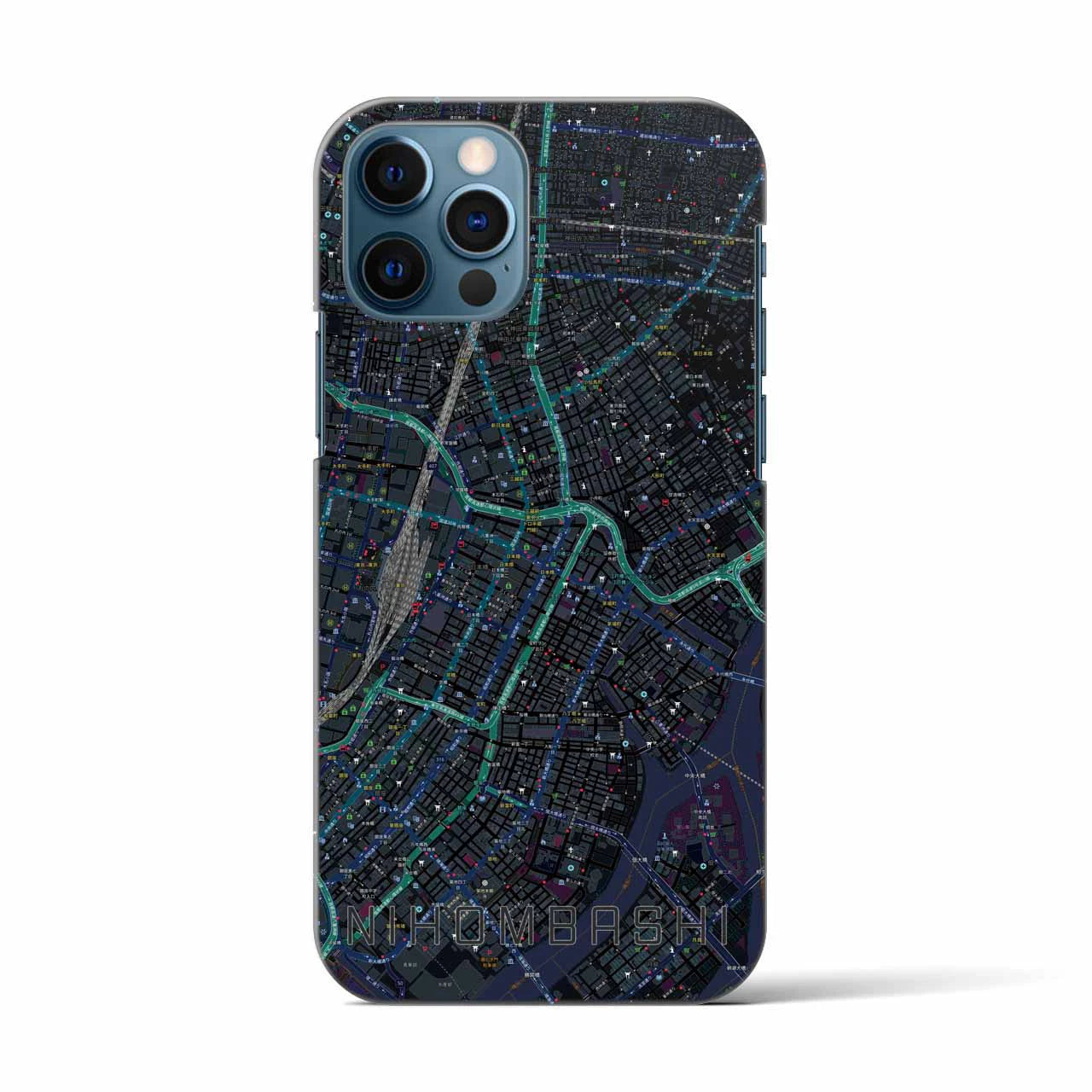 【日本橋(東京都)】地図柄iPhoneケース(バックカバータイプ)