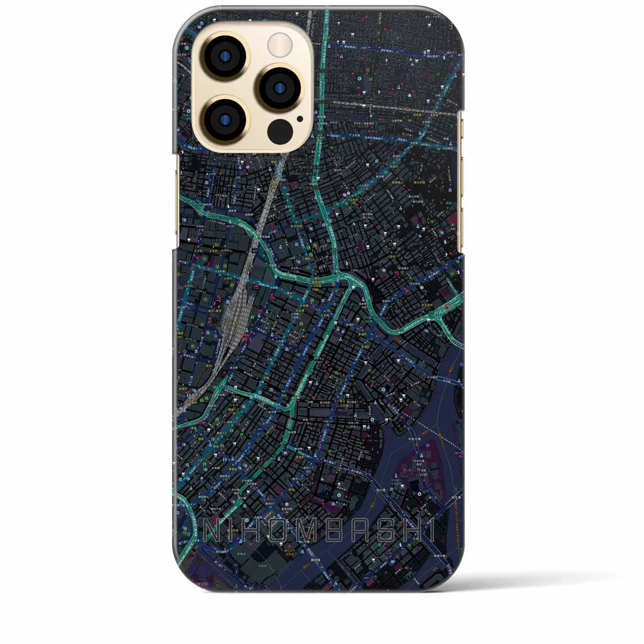 【日本橋(東京都)】地図柄iPhoneケース(バックカバータイプ)